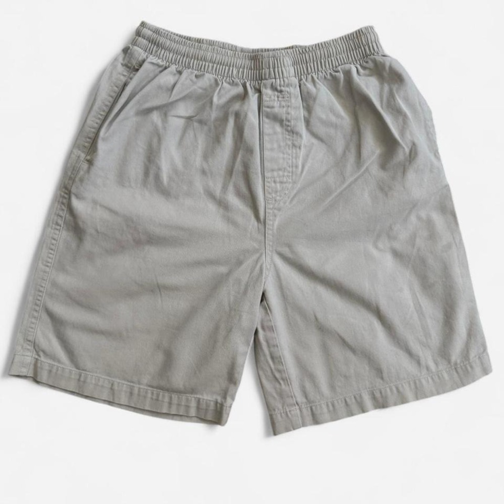 Boys khaki/light beige cotton shorts